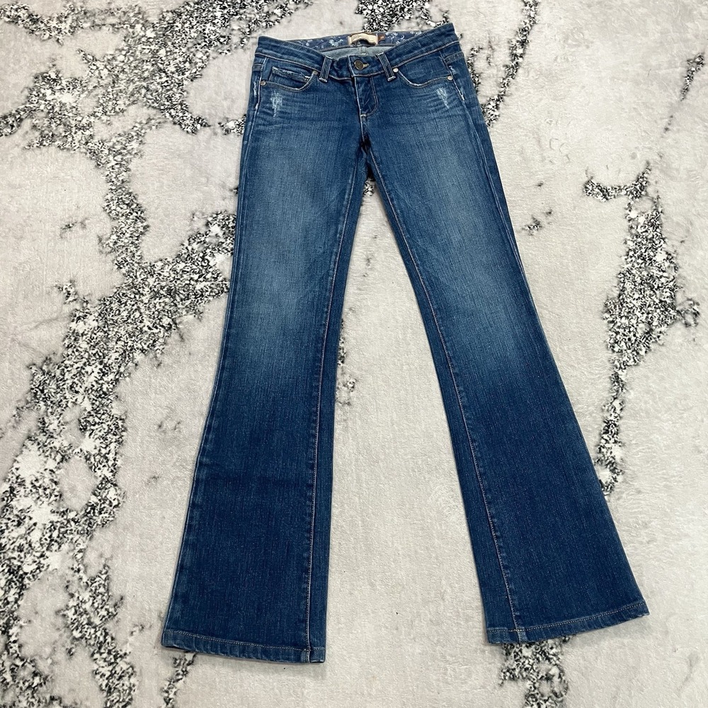 Paige Premium Denim Hidden Hills Women's 25 Distressed Bootcut Flare Jeans
